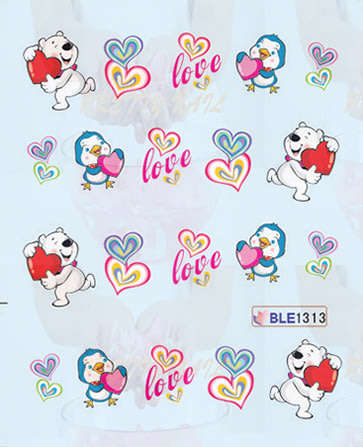 Nail art water decals transfer stickers for nails