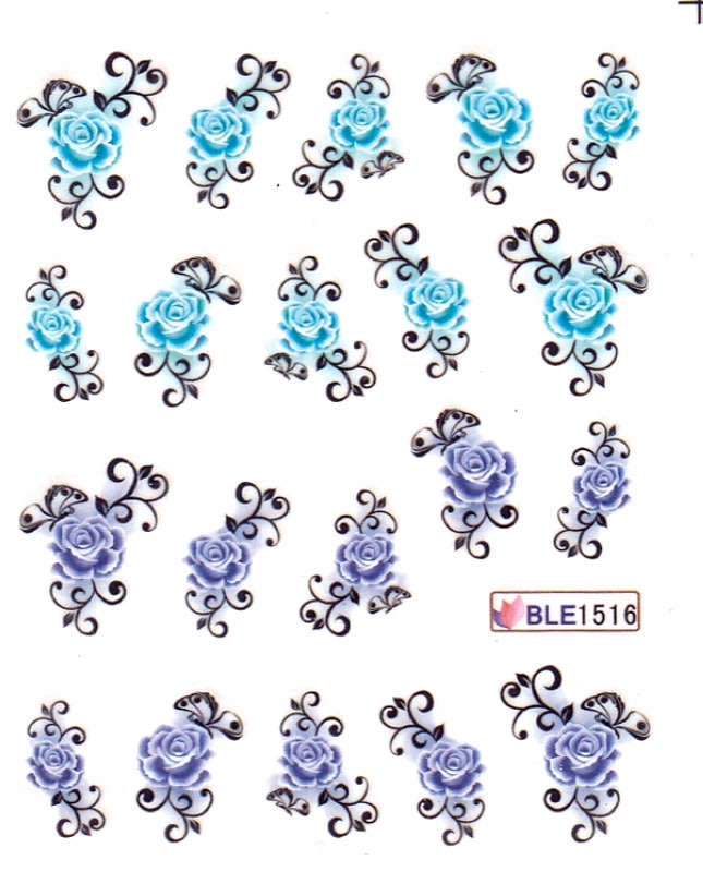 Water decal nail art water transfer stickers for nails