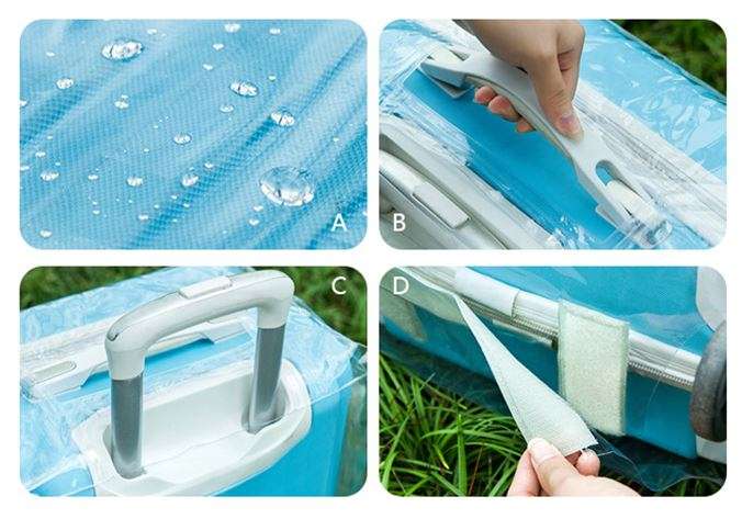 Waterproof PVC Suitcase Luggage Cover  - 87cm X 50cm