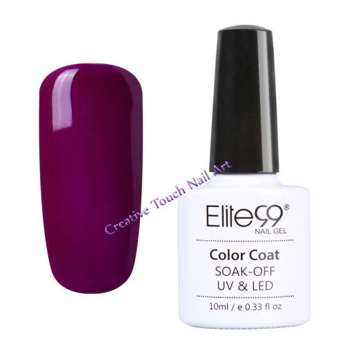 Gelish Nail Art Soak Off Gel Purple Gel Polish - 10ml