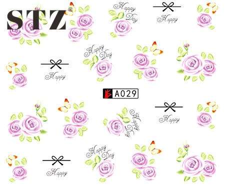 NAIL ART - Water Transfer Decals Flower Sliders For Nail Art