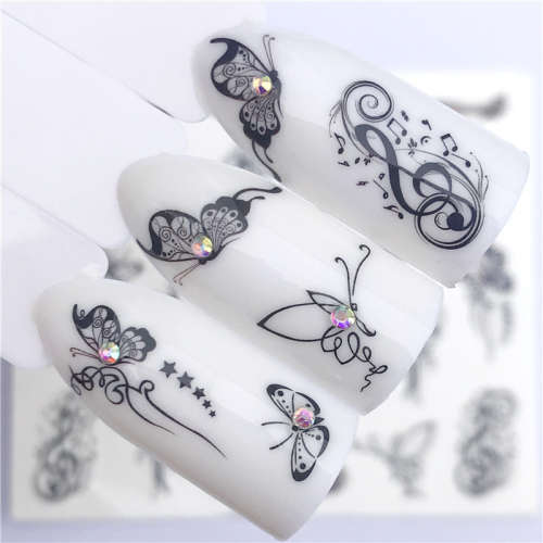 NAIL ART - Water Transfer Decals Butterfly Sliders - YZW-3090