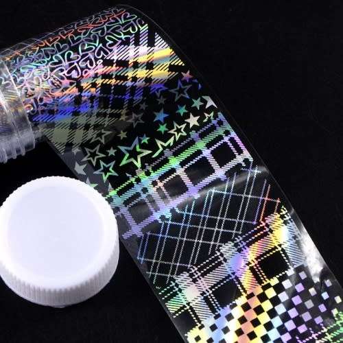 NAIL ART - Mixed Pattern Holographic Nail Art Foil