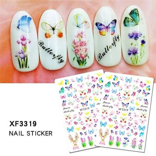 NAIL ART - Butterfly Nail Art Stickers - XF3319