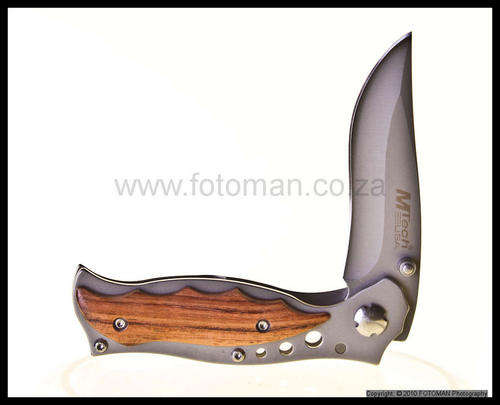 M-TECH FRAMELOCK with Maple Wood Onlay, Folding Knife