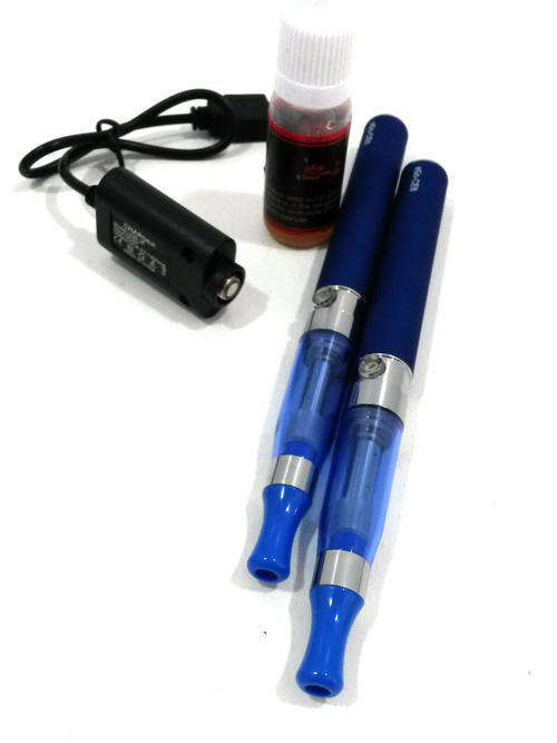 Electronic cigarette starter kit in a case