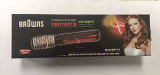 Professional hot air hair styling brush