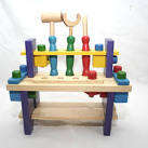 Wooden tool work bench toy