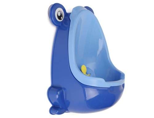 Frog baby boy toddler training urinal in blue or green