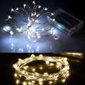 4M 30 LEDS Silver Copper Wire LED Starry Lights String Fairy Battery Powered