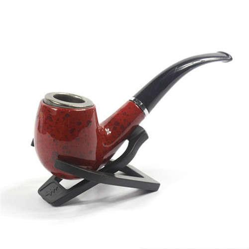 Classic tobacco smoking pipe with rubber ring