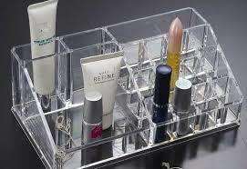 Acrylic cosmetic organiser