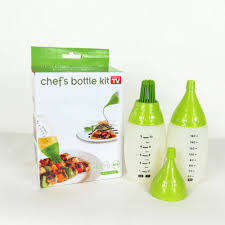 2 in 1 silicone chefs bottle kit