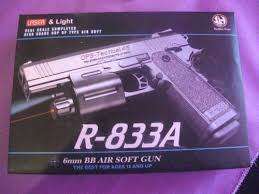 6mm BB air soft gun with laser and light