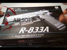 6mm BB air soft gun with laser and light