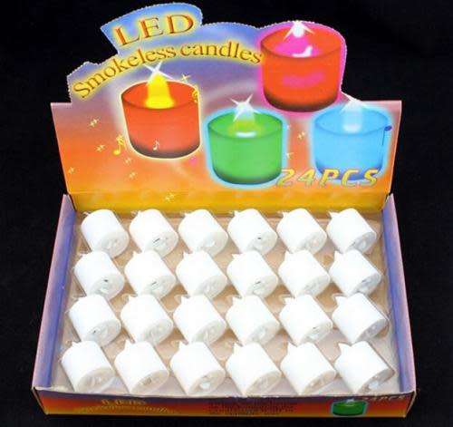24 piece LED smokeless candles