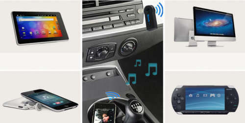 Handsfree car bluetooth music receiver
