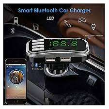 Large Display Handsfree Car FM Charger