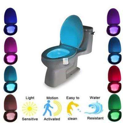 LED Motion Sensor Toilet Light