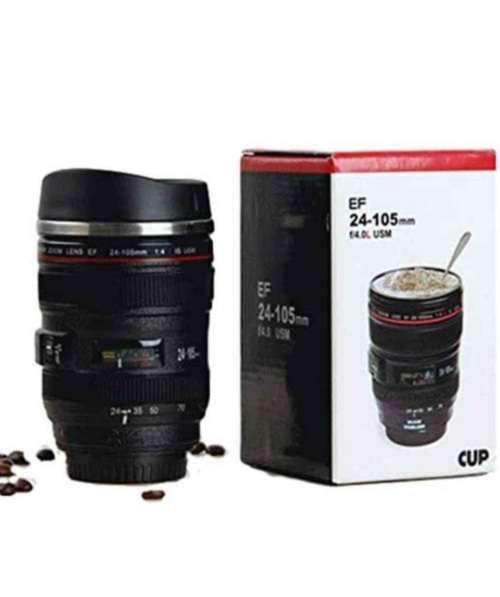 Camera lens coffee mug