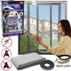 Magnetic mosquito net for windows