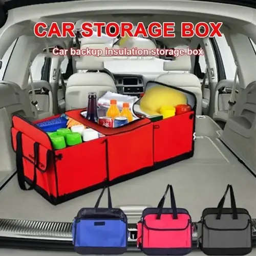 Car boot organiser with cooler