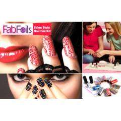 13 piece Fab Foils nail art kit for stunning nails