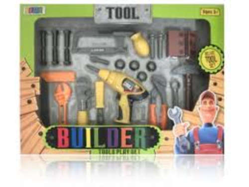 Builders 24 piece tool set gift for boys