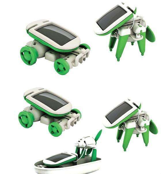 6 in 1 diy solar educational robotics kit