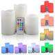 Romantic scented colour changing LED remote controlled  candles