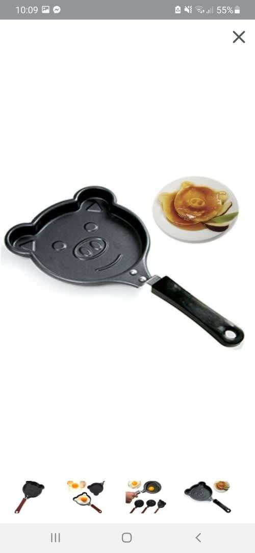 Mini bear non stick frying pan