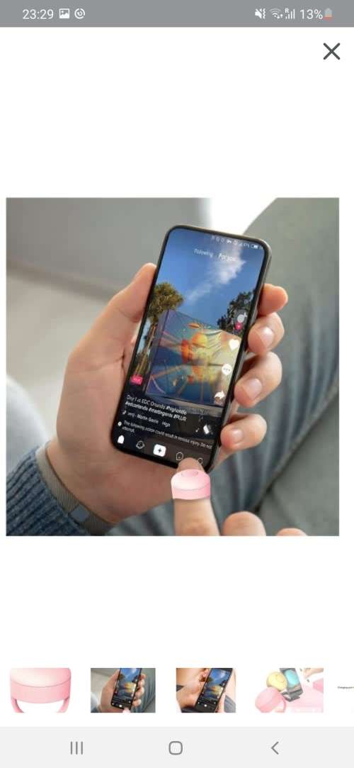 Fingertip video controller for tiktok videos