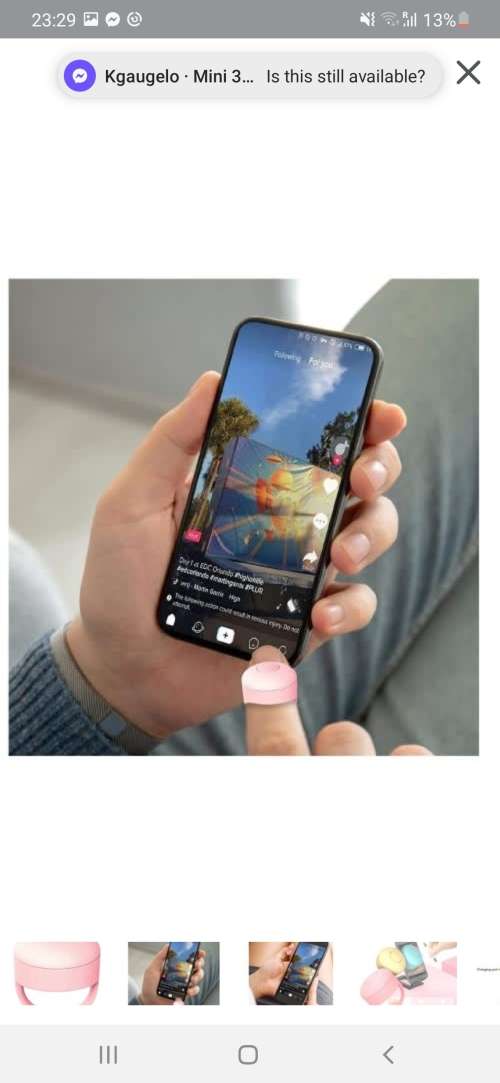 Fingertip video controller for tiktok videos