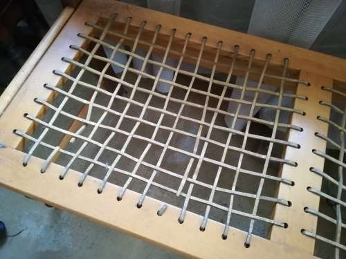 yellowwood and imbuia bench