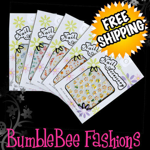 3D Nail Art Stickers x5 Sheets