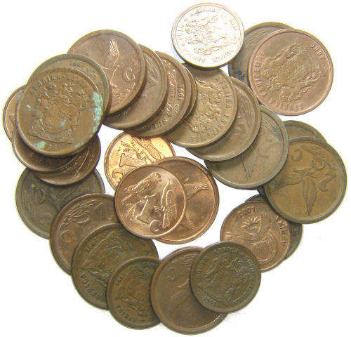 Ones and Twos - Small mix of 3rd Decimal 1c & 2c circulated coins