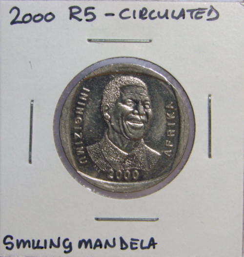 2000 Smiling Mandela R5 - Circulated