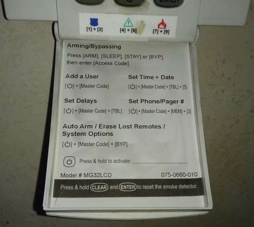 Paradox MG32LCD Keypad for Alarm System - Used but working