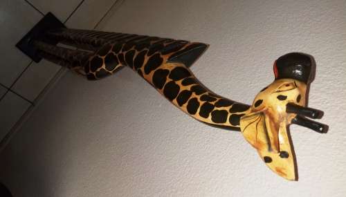 Giraffe CD Rack - made of wood