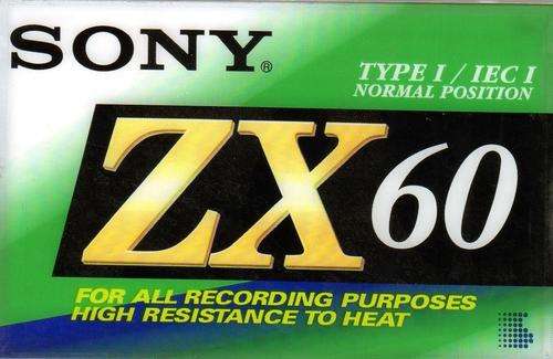 Cassette Tape - Sony ZX 60