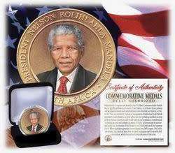 Mandela Medal PLUS 2008 R5 PLUS 2 x stamps