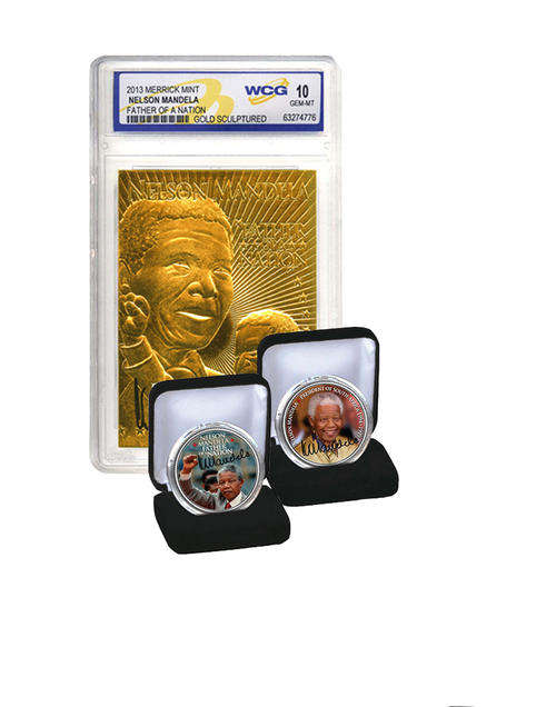 Mandela Trio (Gold Card plus 2 Coins)
