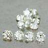 White  Round Brilliant Cut  +- 0.01 ct  each / colour G/H/I  Clarity  VS/Si