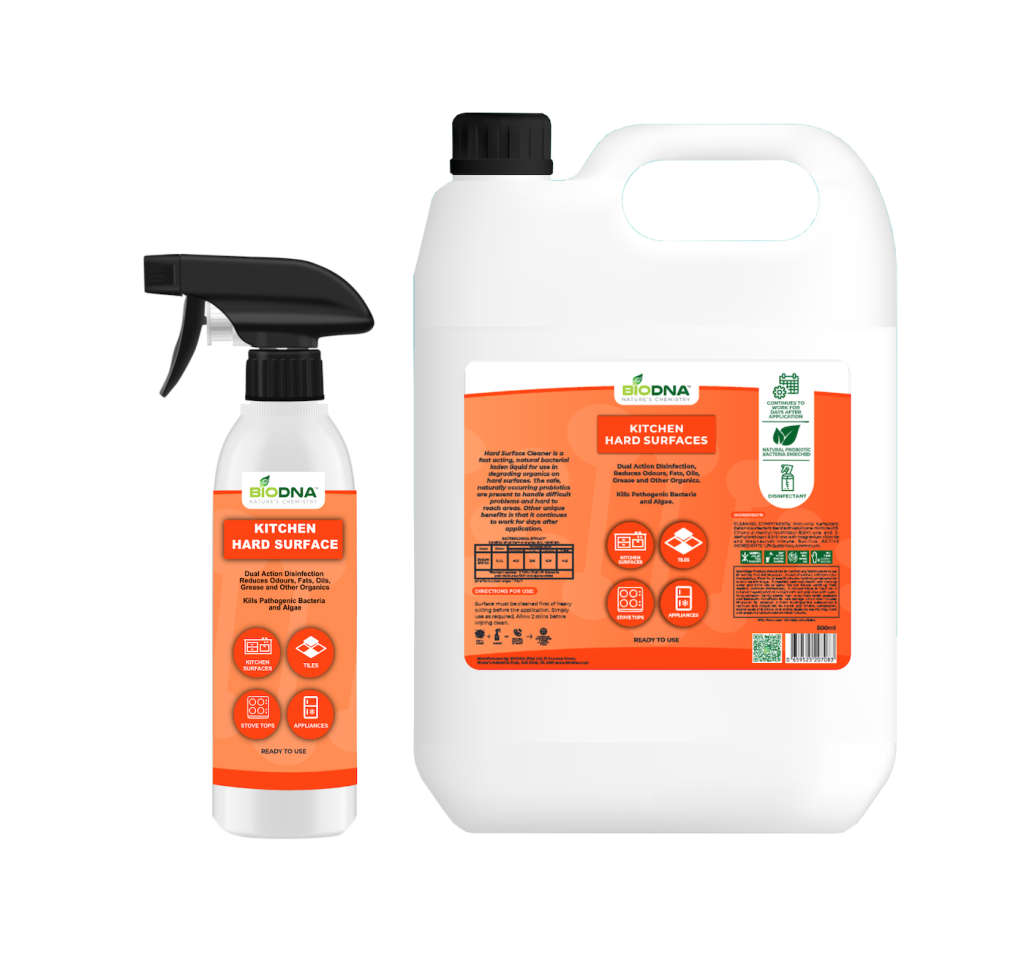 Probiotic Based Kitchen Hard Surface Cleaner - 5lt Concentrate & 500ml RTU
