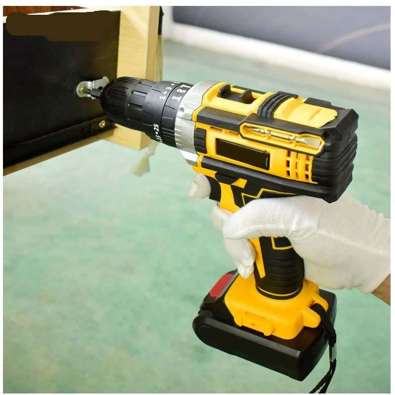 Cordless Drill Kit + 2 Lithium Ion Batteries (24pc)