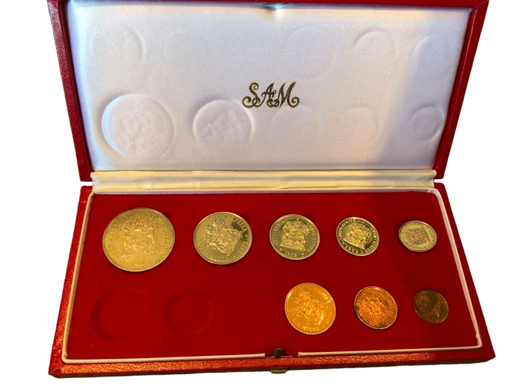 1973 Republic of South Africa Short Proof Set in Long Proof Box