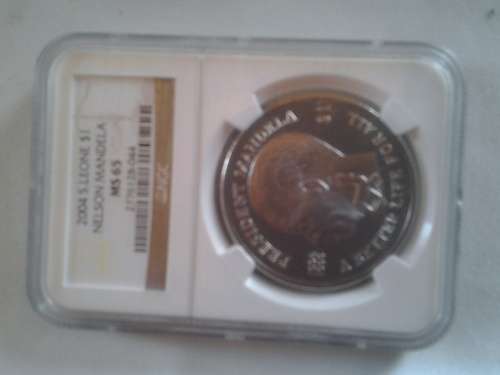 1994-1999 PRESIDENT MANDELA $1 A BETTER LIFE FOR ALL, REPUBLIC OF SIERRA LEONE MS65 NGC