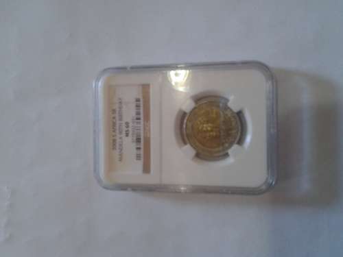 2008 S Africa R5 Mandela 90th Birthday MS 60 Old Lable NGC