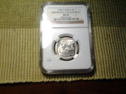 1994 R5 INAUGURATION COIN NGC MS66