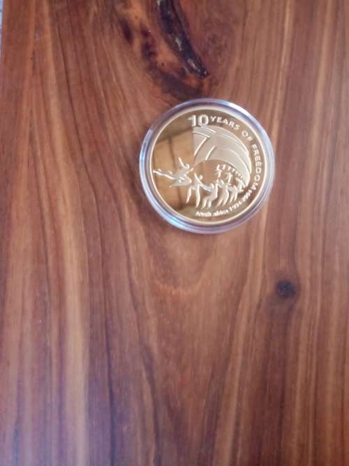 10 years of freedom 1994-2004 South Africa (gold plated)